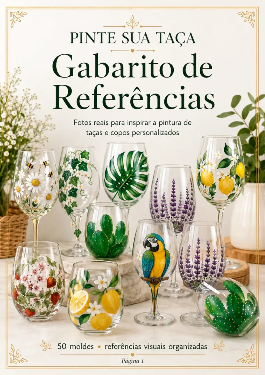 Capa do Gabarito de Referências do Pinte Sua Taça